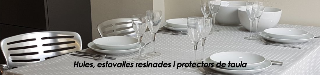 Manteles de hule, telas resinadas y protectores de mesa